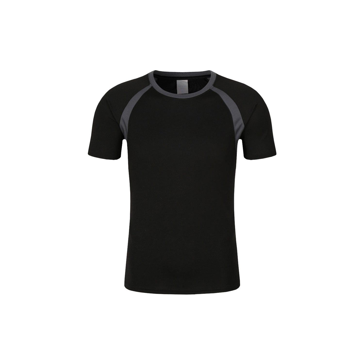 06183330018-Quick-Dry-mixedcolour-Tshirt-black blank