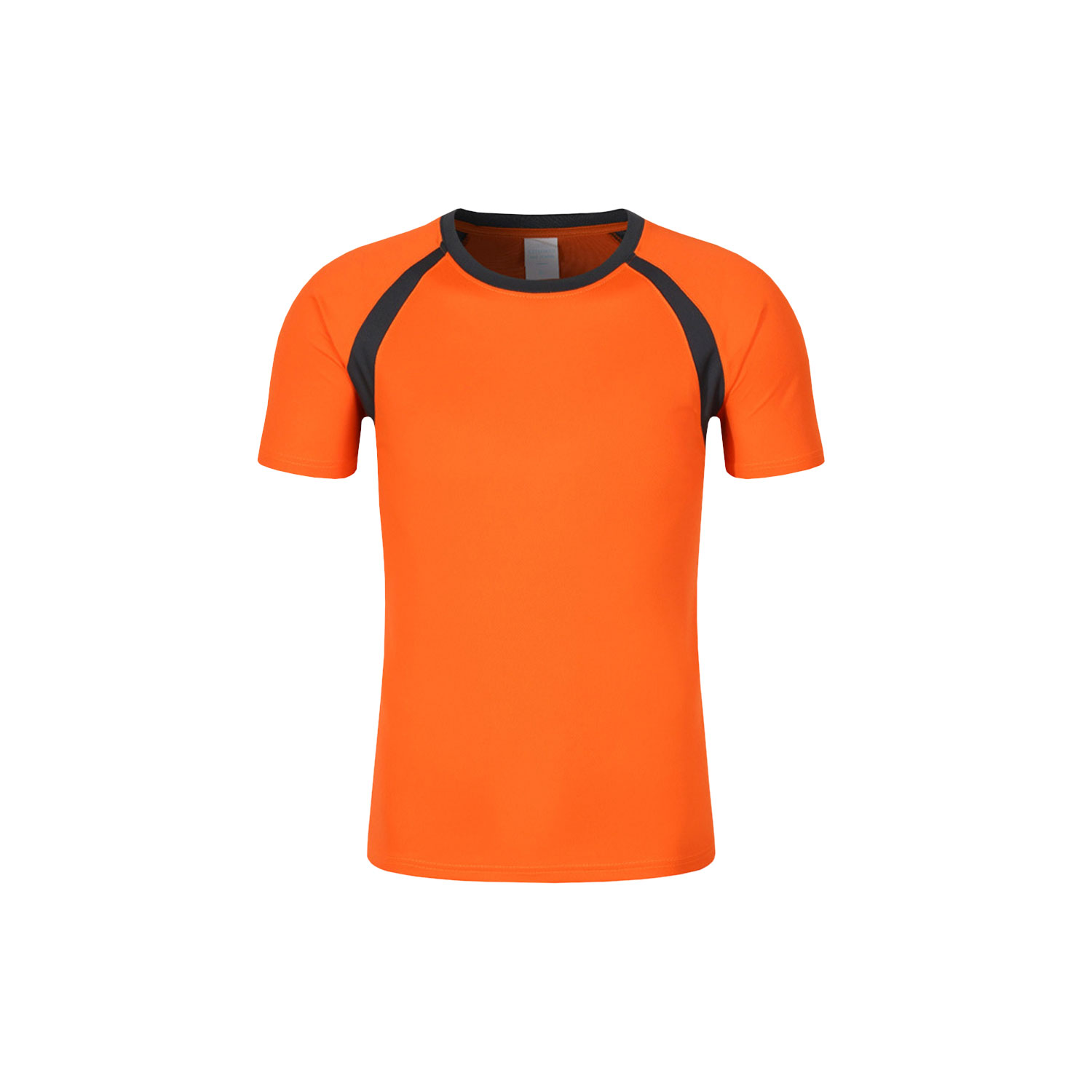 06183330018-Quick-Dry-mixedcolour-Tshirt-orange blank