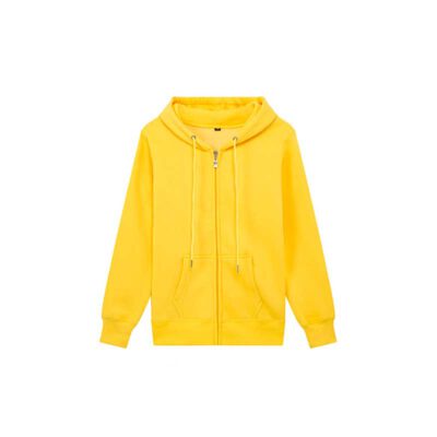 黃色 - Arrive Guide 360g 線圈有帽套頭衛衣 | 印衛衣 Zip-Up Jacket | 公司製服 | 團體衫 | 班衫 | 絲印 | 熱轉印 | 數碼印 | DTG | 刺繡