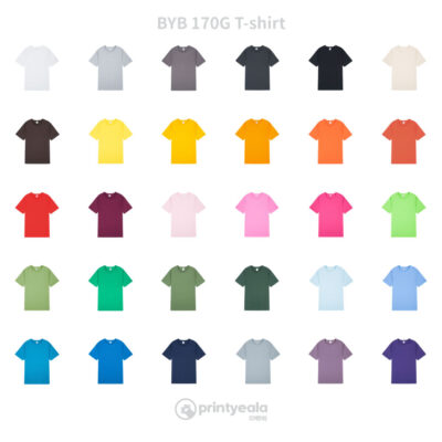 BYB 170g T-shirt | 印Tshirt | 印Tee | 班衫 | 班Tee | Camp Tee | Soc Tee | 印衫 | 團體衫訂造