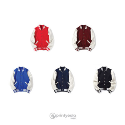 四季薄款淺灰色袖棒球褸 | 印班褸 | 印soc褸 | 印Tee | 班衫 | 班Tee | 印衫 | 團體衫訂造